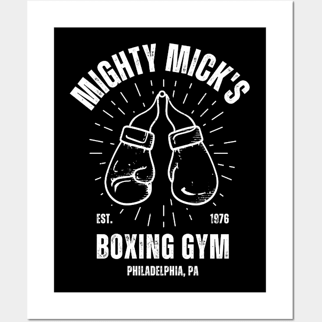 Vintage Mighty Mick's Boxing Gym Philly 70s Wall Art by Menras